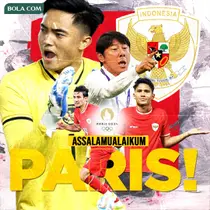 Timnas Indonesia U-23 - Ilustrasi Assalamualaikum Paris (Bola.com/Adreanus Titus)