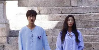 Kpopers saat ini sedang bersenang hati dengan hadirnya drama Korea terbaru, yang berjudul ‘Legend of The Blue Sea’. Drama ini dibintangi oleh Lee Min Ho dan Jun Ji Hyun. (Instagram/leeminho)