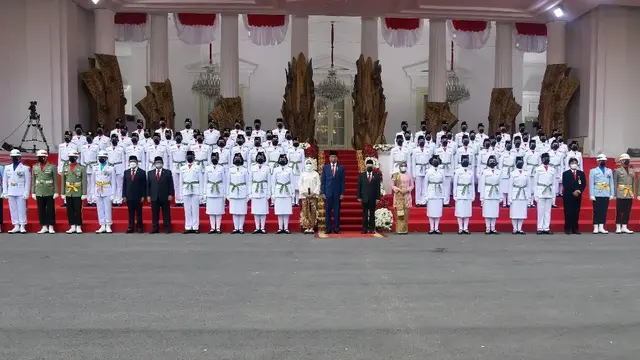 6 Potret Anggota Paskibraka 2022 Dikukuhkan Presiden Jokowi, Siap Jalani Tugas