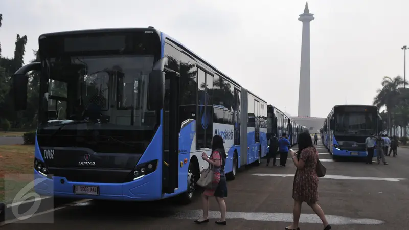Ultah DKI, 20 Bus Transjakarta Scania Diluncurkan