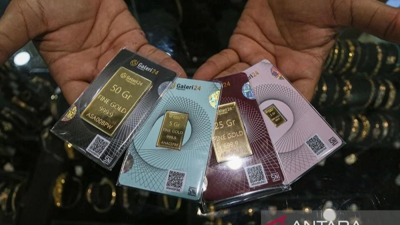 Harga Emas Pegadaian Hari Ini: Antam, UBS, Galeri24 Kompak Meroket