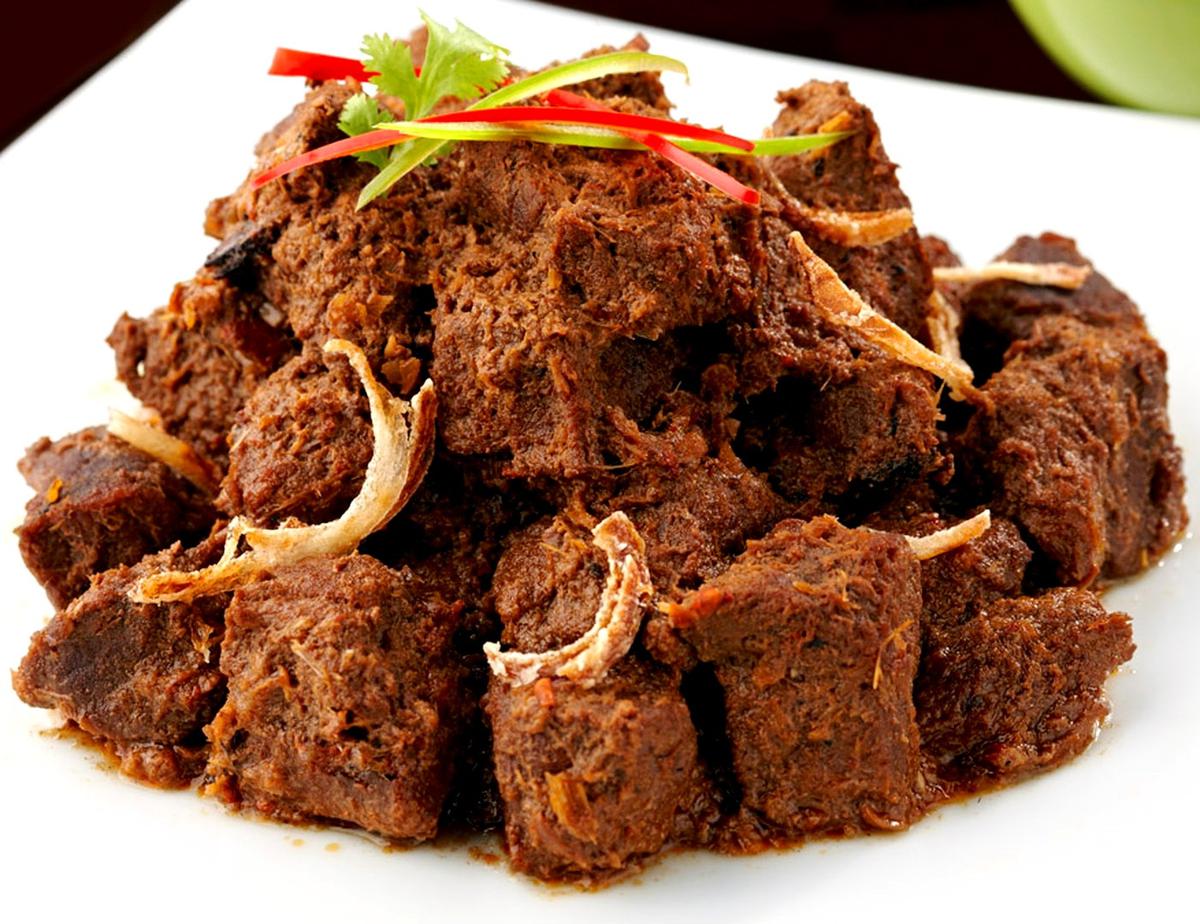 ilustrasi variasi masakan rendang