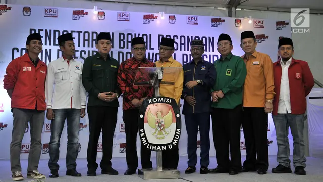 9 Sekjen Partai Koalisi Jokowi Sambangi KPU
