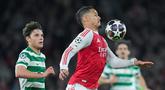 Arsenal sukses mengamankan langkah ke babak semifinal Liga Champions setelah bermain imbang 0-0 kontra Sporting CP di Emirates Stadium, Kamis (16/4/2026) dini hari WIB. (AP Photo/Kin Cheung)