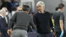 Gian Piero Gasperini. Pelatih asal Italia berusia 63 tahun ini kini menjalani musim keenamnya bersama Atalanta di Liga Italia. Sejak debut manajerialnya pada 2003, tercatat baru 5 klub yang dibesutnya hingga kini, yaitu Crotone, Genoa, Inter Milan, Palermo dan Atalanta. (AP/Luca Bruno)