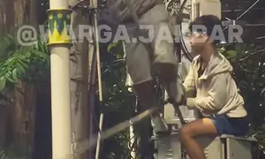 CCTV DKI di Penjompongan Dirusak Massa (Foto: Tangkapan layar IG: warga.jakbar)