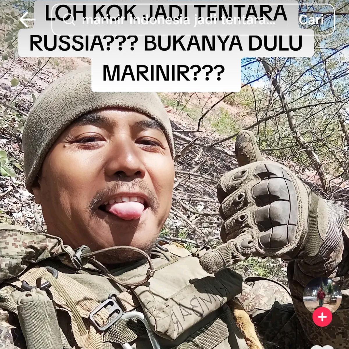 Eks Anggota TNI AL Satria Arta Kumbara Gabung Tentara Rusia