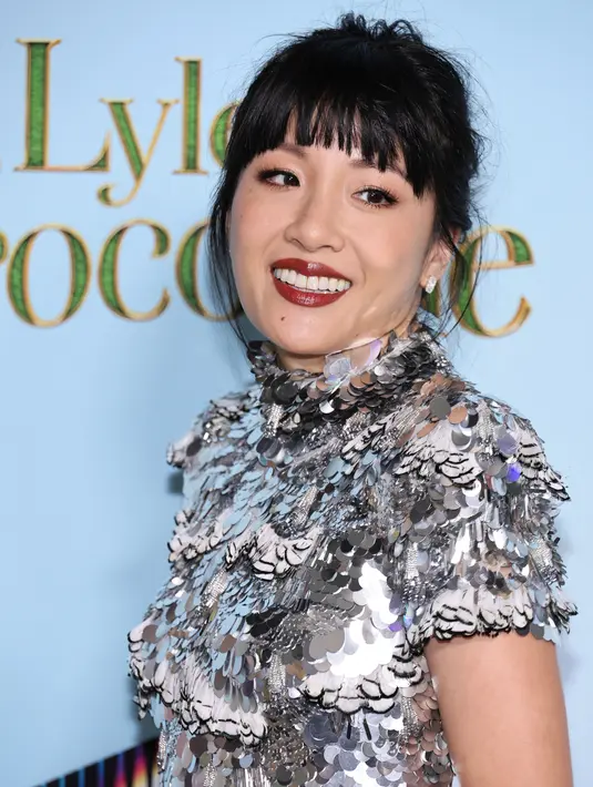 Constance Wu berpose saat tiba menghadiri pemutaran perdana "Lyle, Lyle, Crocodile" di AMC Lincoln Square di New York pada hari Minggu, 2 Oktober 2022. (Theo Wargo/Getty Images/AFP)