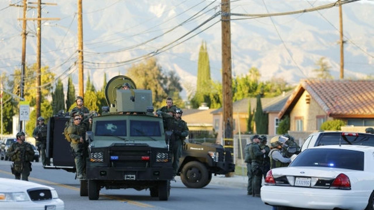 Aksi polisi AS kejar pelaku penembakan California bak film laga