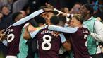 Aston Villa berhasil memetik kemenangan comeback dalam laga leg-2 semifinal Liga Europa 2025/2026, Kamis (07/05/2026) waktu setempat. (AP Photo/Dave Shopland)