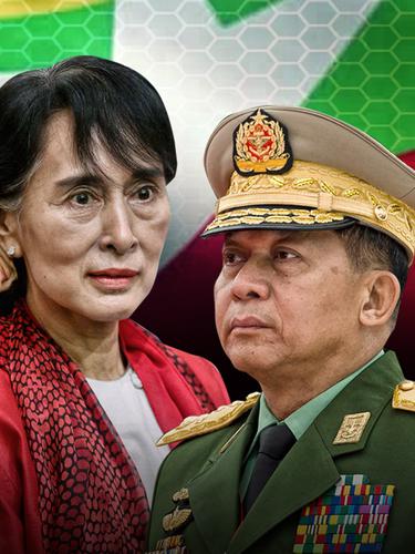 Aung San Suu Kyi dan Min Aung Hlaing