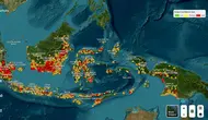 Sebaran Titik Api Karhutla di Kalimantan dan Sumsel Dalam 24 Jam Terakhir