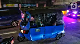 Memasuki H-4 Lebaran Idul Fitri 2023, iring-iringan pemudik dengan kendaraan bermotor dari Jakarta menuju Jawa Tengah dan Jawa Timur semakin ramai. (Liputan6.com/Angga Yuniar)