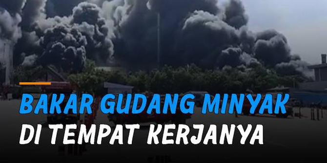 VIDEO: Seorang Pegawai Bakar Gudang Minyak Tempat Kerjanya, Ini Dia Penyebabnya