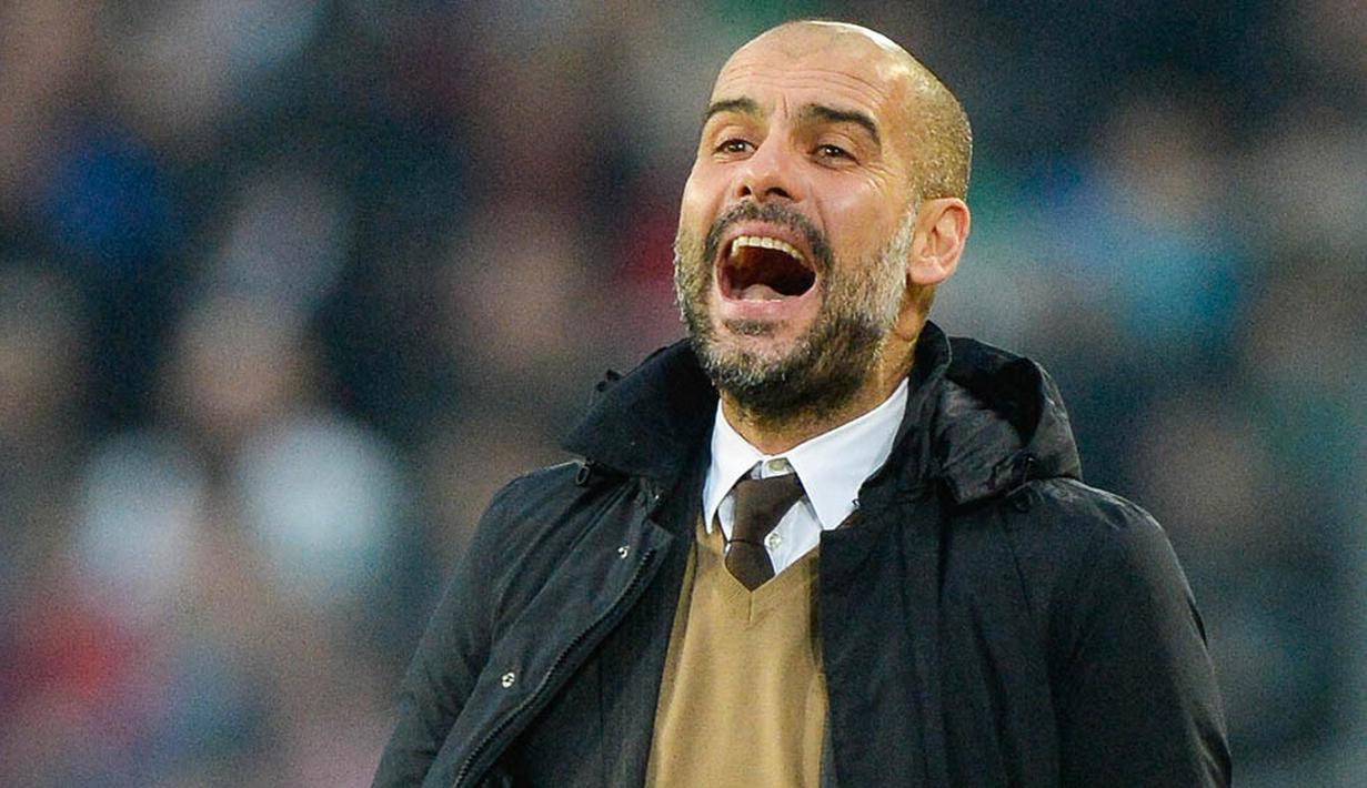 10. Josep Guardiola memutuskan tidak melanjutkan kontraknya bersama Bayern Munchen yang habis pada akhir musim lalu. Pep melanjutkan petualangannya dengan melatih Manchester City. (AFP/Nigel Treblin)