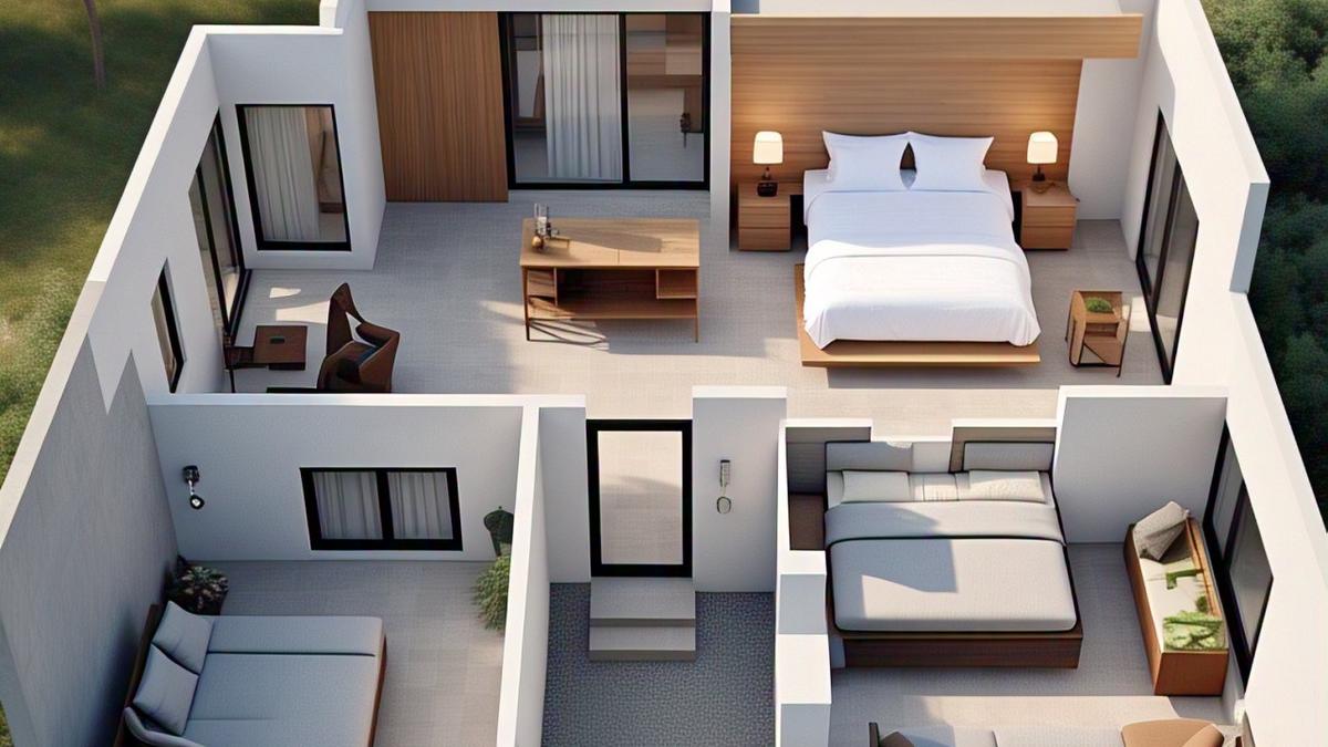 Inspirasi 5 Denah Rumah Minimalis Modern 3 Kamar Tipe 45 yang Populer di 2025