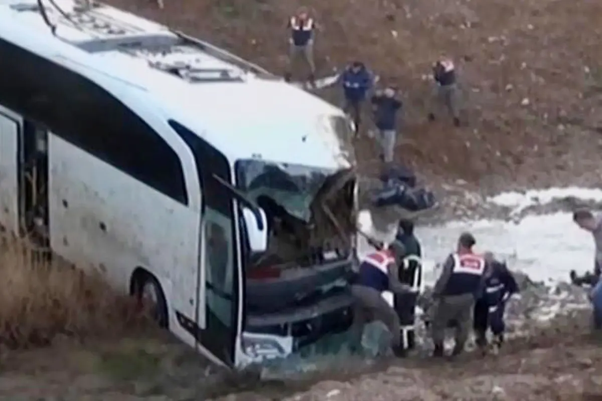 VIDEO: Kecelakaan Maut Bus Pengungsi di Turki, 6 Orang Tewas