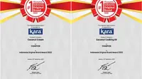 Brand KARA Indonesia meraih penghargaan dua kategori dalam Indonesia Original Brand Award 2022. (Dok. IST)