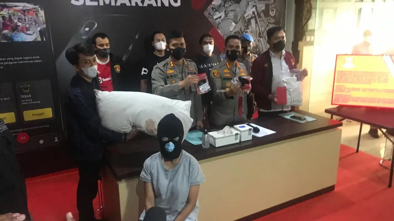 Suasana Presscrone di Polrestabes Semarang