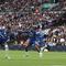 Antoine Semenyo (kiri) cetak gol pada final Piala FA 2025/2026 Chelsea vs Manchester City di Stadion Wembley, Sabtu (16/5/2026). (AP/Richard Pelham)