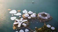 Menyimak Konsep Fantastis Kota Terapung Pertama di Dunia, Bakal Dibangun 2023. (Tangkapan Layar YouTube/OCEANIX)