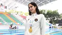 Awalnya, ia hanya berenang sekali seminggu karena menyenangkan. Tawaran pelatih tim lebih tinggi mengubah jalannya menjadi latihan empat kali seminggu demi mencapai cita-cita tertinggi di cabor renang tingkat internasional. (Dok. PB Akuatik Indonesia)