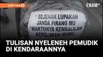 Serba-serbi Mudik 2025, Tulisan Nyeleneh Hiasi Kendaraan Pemudik