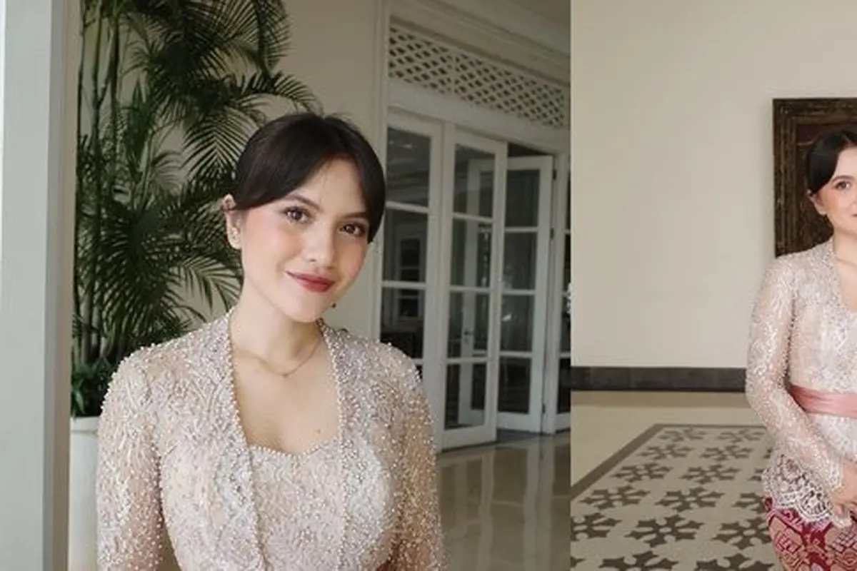Potret Marsha Aruan Pakai Kebaya Brokat Kutu Baru. (instagram/aruanmarsha)