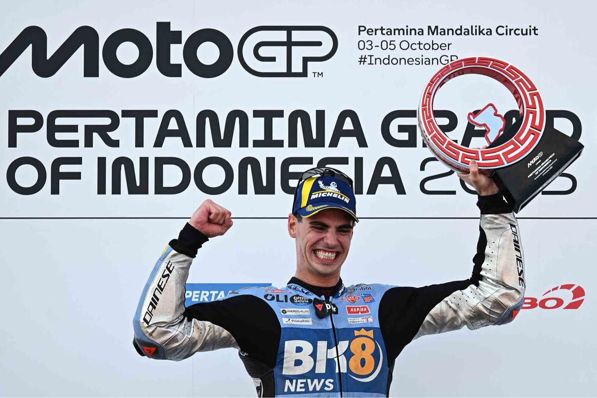 FOTO: Fermin Aldeguer Juara MotoGP Indonesia 2025