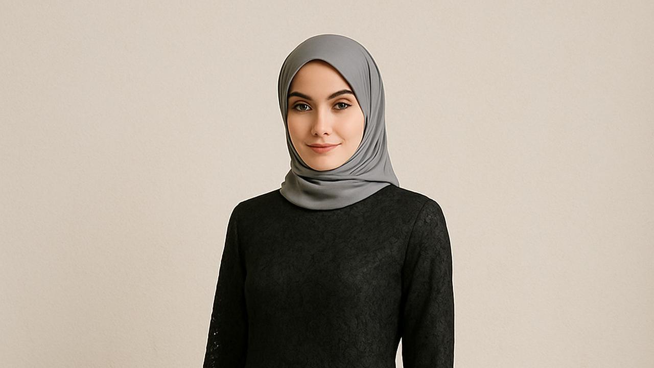 Ilustrasi Baju Brokat Setelan Celana Panjang