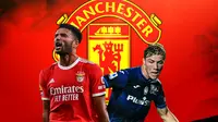 Manchester United - Goncalo Ramos dan Rasmus Hojlund (Bola.com/Adreanus Titus)