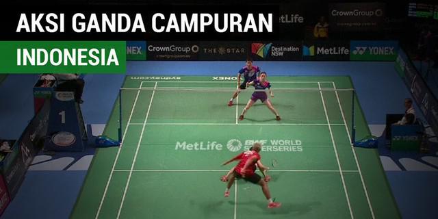 VIDEO: Aksi Mengesankan Ganda Campuran Indonesia di Semifinal Australia Terbuka