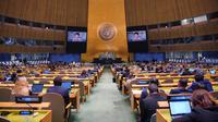 Menteri Luar Negeri RI Retno Marsudi menyampaikan pidato di Sidang Umum PBB (Kemlu RI)