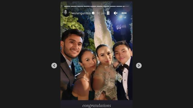 Acara resepsi pernikahan Chelsea Islan dan Rob Clinton Kardinal (Foto: Instagram Wulan Guritno)