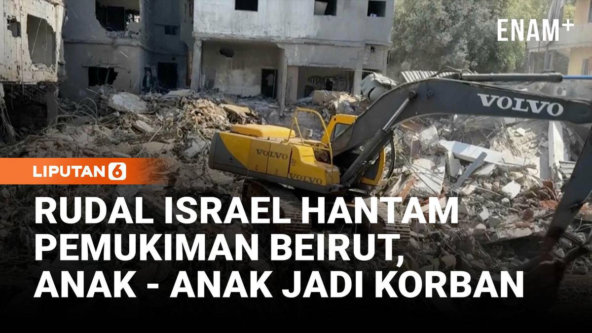 Rudal Israel di Beirut, Hancurkan Pemukiman dan Tewaskan Anak-Anak