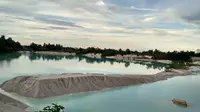 Indahnya Danau Kaolin di Belitung (Liputan6.com/Hotnida Novita Sary)