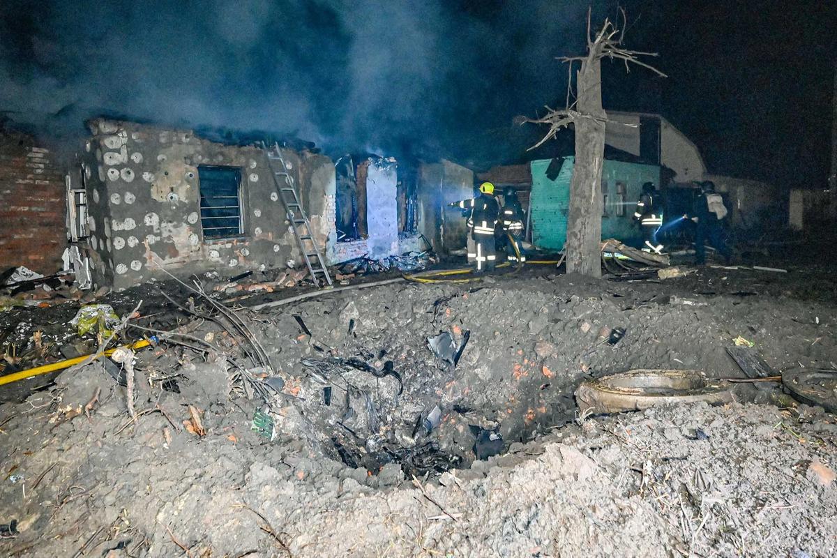 FOTO: Serangan Drone Rusia Guncang Kharkiv, Empat Tewas di Tengah Upaya Negosiasi Damai