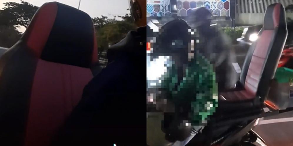 Ojol jok mobil (TikTok/@hallo.mamal)