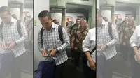 La Nyalla Matalitti tiba di Bandara Soekarno-Hatta, Tangerang, Banten. (Liputan6.com/Pramita Tristiawati)