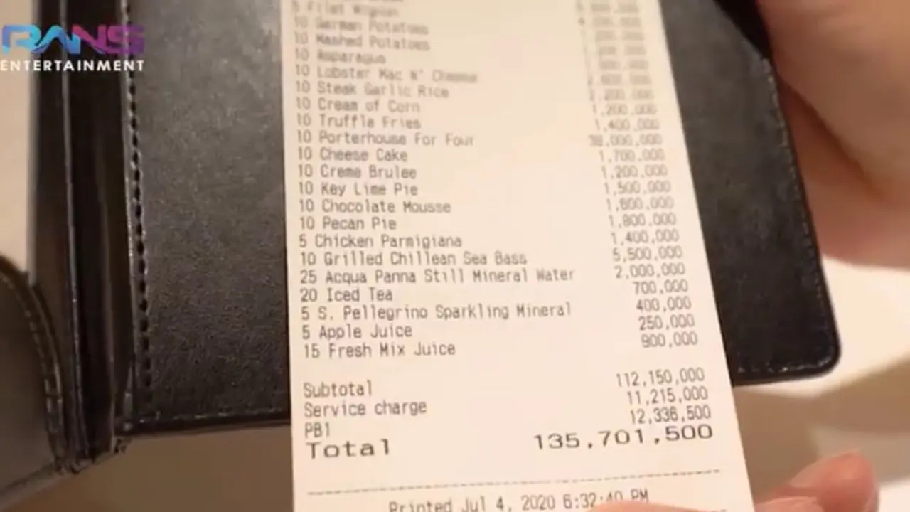 struk makanan