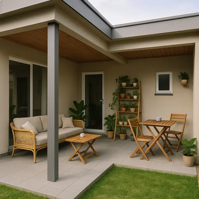 Model Teras Rumah Leter L Terbaru 2025