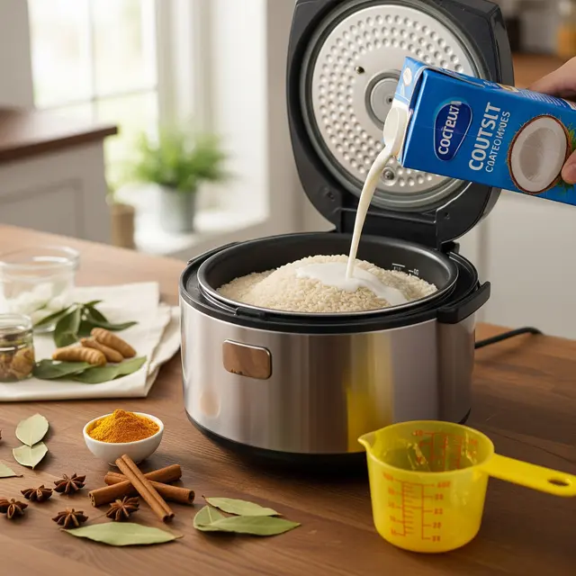 Membuat Nasi Kuning dengan Magic Com yang Pulen dan Wangi (Gemini AI)