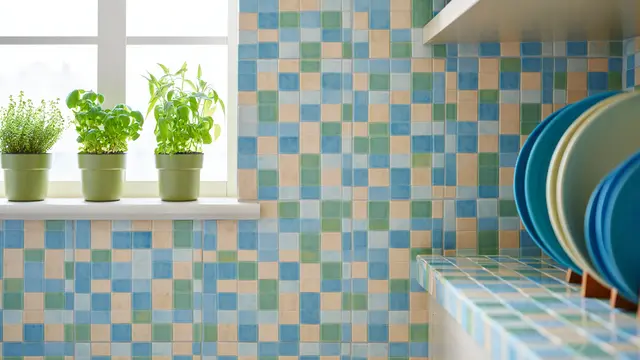 Model Ubin Backsplash Dapur