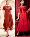 Beri look elegan pada hari Imlek dengan dress merah yang flowy, ditambah detail bordiran di bagian atas seperti yang dikenakan Sandra Dewi satu ini. [@sandradewi88]