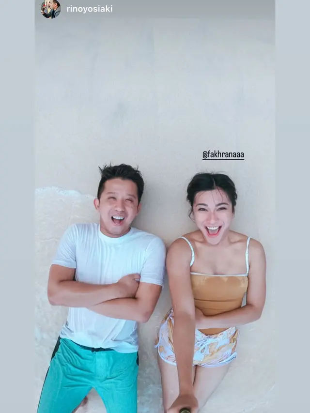 7 Momen Liburan Presenter Dita Fakhrana Ke Bali yang Dikabarkan Bersama Kekasih