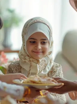 Ilustrasi anak kecil puasa (copyright Freepik)