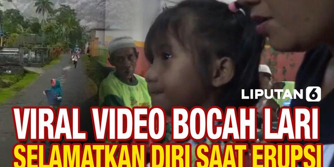 VIDEO: Begini Nasib Bocah Perempuan yang Lari Selamatkan Diri saat Erupsi Gunung Semeru