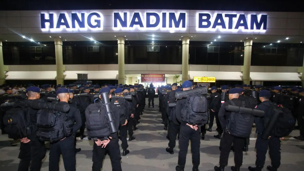 300 Personel Brimob Polda Kepri Dikirim ke Jakarta Amankan KPU pada 22 Mei