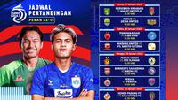 Jadwal pertandingan BRI Liga 1 2024/25 pada matchweek ke 19 di VIdio. (sum. doc. vidio.com)