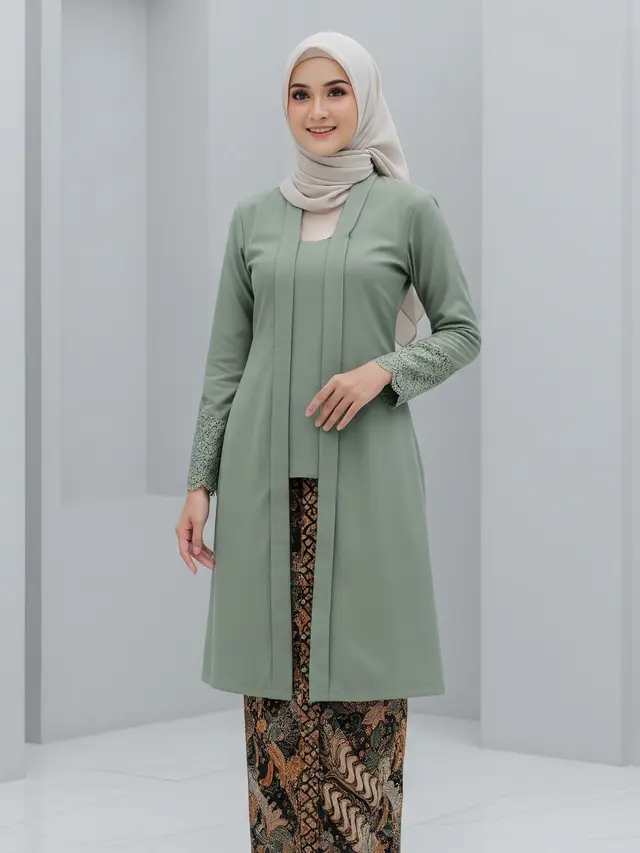 Kebaya Kartini Kain Polos 2026 yang Desainnya Modern Kekinian